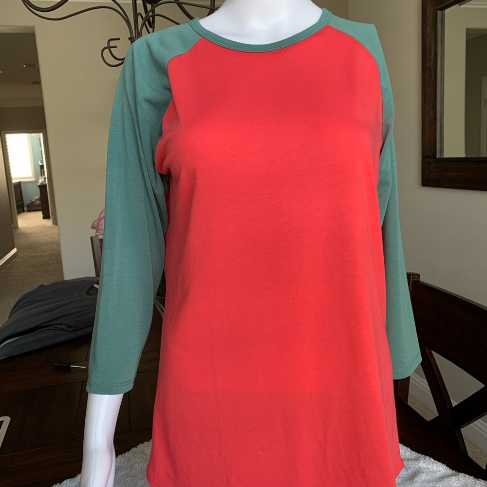 LuLaRoe Randy Baseball Tee Top - Picture 2 of 6